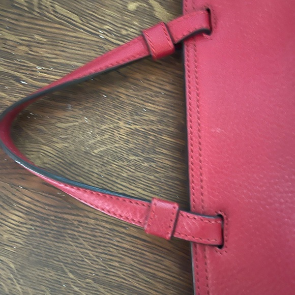 Gucci Bamboo Daily Top Handle Bag Leather Red - Picture 5 of 12